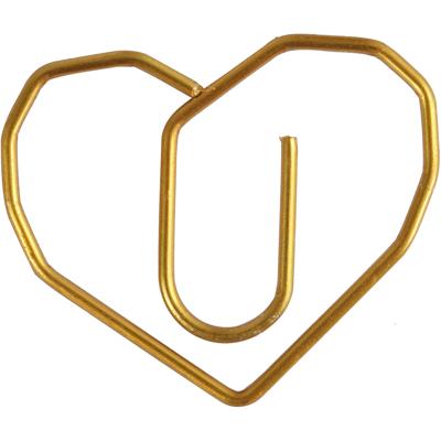 Creativ Company Clips, hart, afm 30x20 mm, goud, 6 stuk/ 1 doos