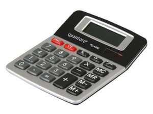 Quantore RD-430Q calculator Desktop Basisrekenmachine Zwart, Zilver