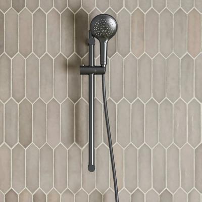 Glijstang set SaniClear Iron | 60 cm | Incl.Handdouche en Doucheslang | Verouderd ijzer - gunmetal