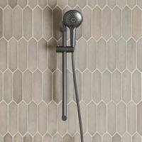 Glijstang set SaniClear Iron | 60 cm | Incl.Handdouche en Doucheslang | Verouderd ijzer - gunmetal