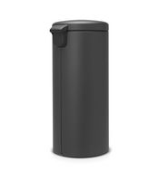 Brabantia 114663 vuilnisbak 30 l Rond Kunststof Grijs - thumbnail