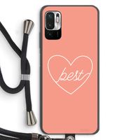 Best heart: Xiaomi Redmi Note 10 5G Transparant Hoesje met koord