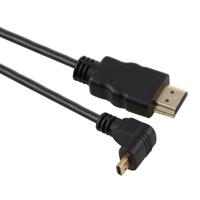 30cm 4K HDMI Male naar Micro HDMI positief schuin mannelijke vergulde adapterkabel