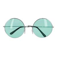 Carnaval/verkleed party bril Lennon - Hippie/sixties thema - groen - volwassenen - ronde glazen Carnaval/verkleed party bril Lennon - Hippie/sixties thema - groen - volwassenen - ronde glazen