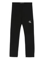 Calvin Klein Kids pantalon en coton à logo imprimé - Noir