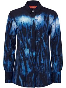 Altuzarra chemise Chika à imprimé Shibori - Bleu