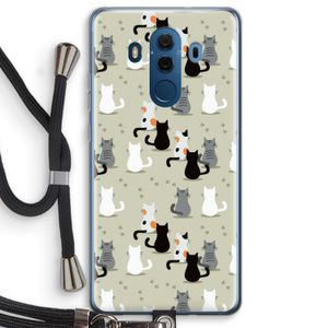Katten: Huawei Mate 10 Pro Transparant Hoesje met koord