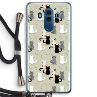 Katten: Huawei Mate 10 Pro Transparant Hoesje met koord