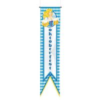Oktoberfest versiering banner/wimpel vlag 180 cm - thumbnail