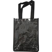Creativ Company Tas met plastic voorkant, afm 30x23x7 cm, zwart, 1 stuk