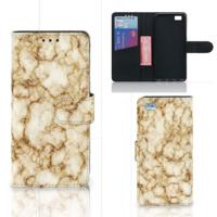 Huawei Ascend P8 Lite | Bookcase | Marmer Goud