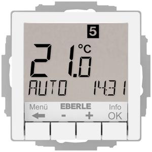 Eberle 527810455504 UTE 4800-R-RAL9010-G-55 Kamerthermostaat Inbouw (in muur) Dagprogramma, Weekprogramma Verwarmen/koelen 1 stuk(s)