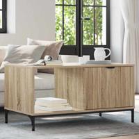 Salontafel Sonoma eiken 90 x 49 x 46 cm Bewerkt hout