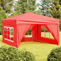 Partytent inklapbaar met zijwanden 3x3 m rood Partytent inklapbaar met zijwanden 3x3 m rood