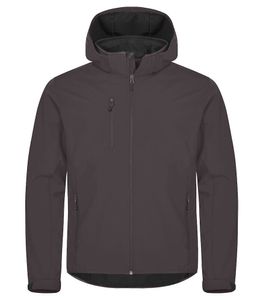 Clique 0200912 Classic Softshell Hoody - Donkergrijs - XXL