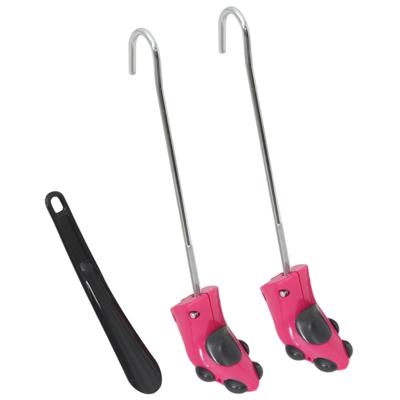 VidaXL Schoenspanners met schoenlepel eu 34-40 kunststof roze