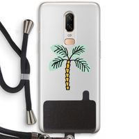 Palmboom: OnePlus 6 Transparant Hoesje met koord