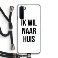 Ik wil naar huis: OnePlus Nord Transparant Hoesje met koord