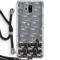 Makis: LG G7 Thinq Transparant Hoesje met koord