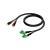 Procab CLA832 Classic 2x terminal block - 2x RCA male 0.5 meter