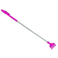 Stevige harken uitschuifbare ruggenkrabber 40 cm roze