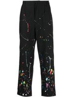 Haculla pantalon Smothered in Paint à plis - Noir