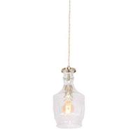 Mexlite Grazio glass hanglamp - E27 (grote fitting) - messing