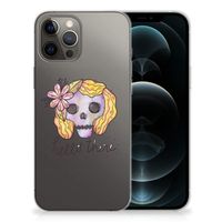 Silicone Back Case iPhone 12 Pro Max Boho Skull - thumbnail