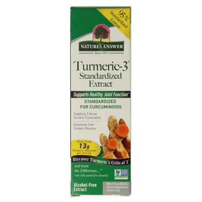 Natures Answer Turmeric-3 Curcuma extract alcoholvrij 30 Milliliter