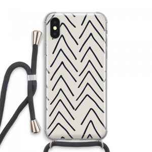 Marrakech Arrows: iPhone XS Max Transparant Hoesje met koord