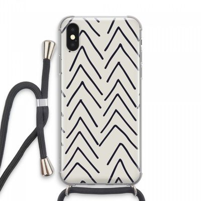 Marrakech Arrows: iPhone XS Max Transparant Hoesje met koord