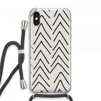 Marrakech Arrows: iPhone XS Max Transparant Hoesje met koord