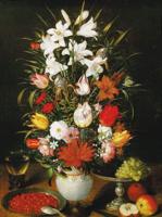 Kunstdruk Pieter D. J. Brueghel - Vaso ornato di fiori 60x80cm
