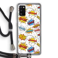 Pow Smack: Samsung Galaxy A41 Transparant Hoesje met koord