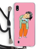 Visknuffel: Samsung Galaxy A10 Transparant Hoesje met koord