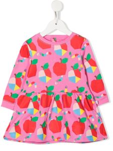 Stella McCartney Kids robe en coton à imprimé graphique - Rose