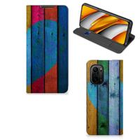 Xiaomi Mi 11i | Poco F3 Book | Wallet Case | Wood Heart - Cadeau voor je Vriend