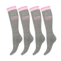 STAPP Horse Paardrijsokken Born To Ride Horse 4-pack Grijs-39/42