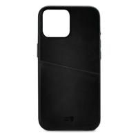 Senza Pure Leather Cover with Card Slot Apple iPhone 14 Pro Max Deep Black