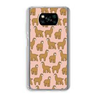 Alpacas: Xiaomi Poco X3 NFC Transparant Hoesje Alpacas: Xiaomi Poco X3 NFC Transparant Hoesje