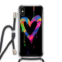 Melts My Heart: iPhone X Transparant Hoesje met koord