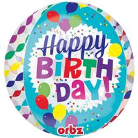 Orbz Happy Birthday Streamers