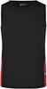 James & Nicholson JN305 Men´s Running Tank - Black/Red - XXL