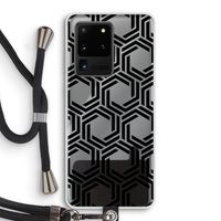 Geometrisch patroon: Samsung Galaxy S20 Ultra Transparant Hoesje met koord