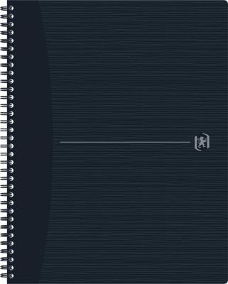 Oxford Origin spiraalschrift, ft A4+, 140 bladzijden, geruit 5 mm, zwart