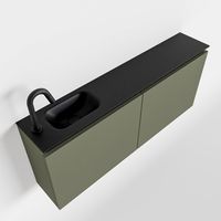Toiletmeubel Mondiaz Ture | 120 cm | Meubelkleur Army | Eden wastafel Urban Links | 1 kraangat