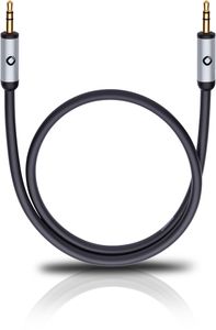 Oehlbach i-Connect J-35 Jackplug Audio Aansluitkabel [1x Jackplug male 3,5 mm - 1x Jackplug male 3,5 mm] 1.50 m Zwart Vergulde steekcontacten