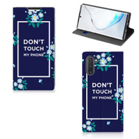 Samsung Galaxy Note 10 Design Case Flowers Blue DTMP