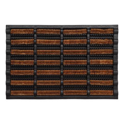 Deurmat - rubber / kokosvezel - rechthoekig - 40 x 60 cm