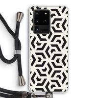 Crazy pattern: Samsung Galaxy S20 Ultra Transparant Hoesje met koord